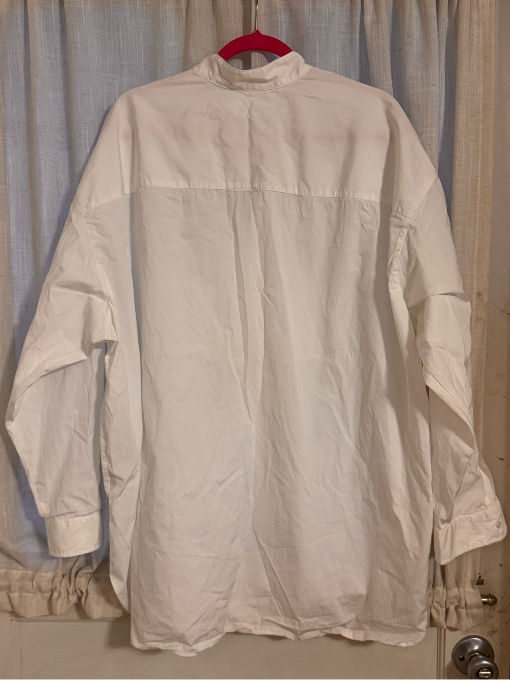 Frank & Eileen Women’s White Band-Collar Dress Shirt - Picture 10 of 14